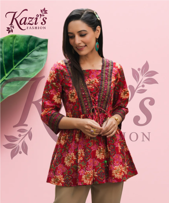 প্রিন্টেড কটন টপ